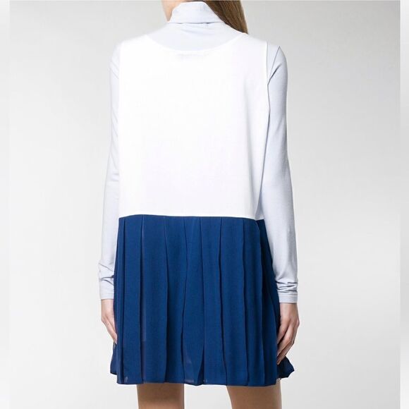 Prada Ruffle Trim Pleated Shift Dress Size Medium - Picture 6 of 6